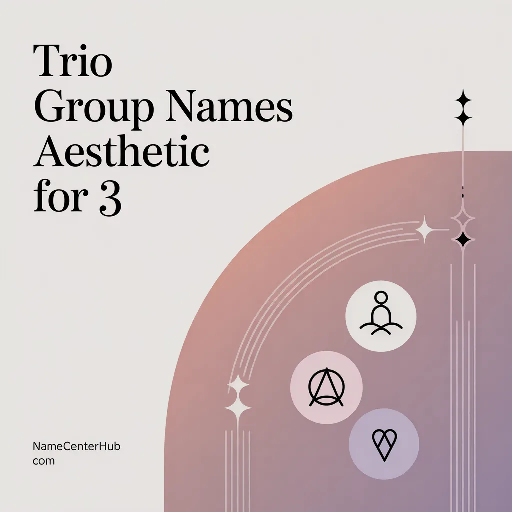 Trio Group Names Aesthetic For 3