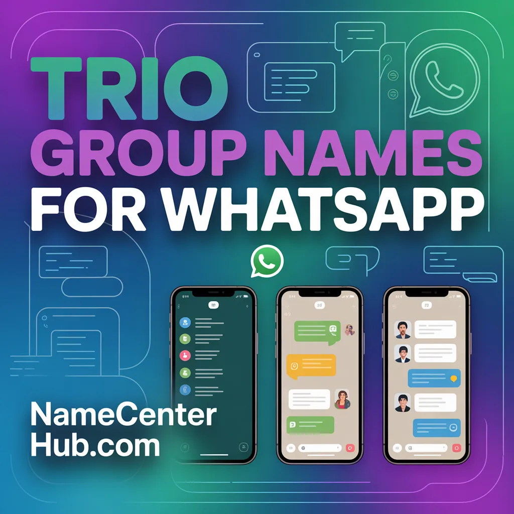 Trio Group Names for WhatsApp