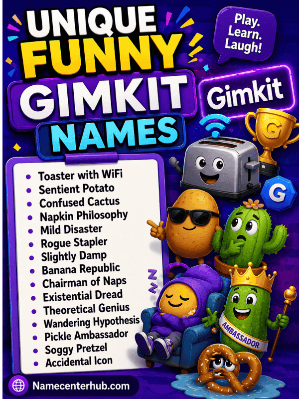 Unique Funny Gimkit Names