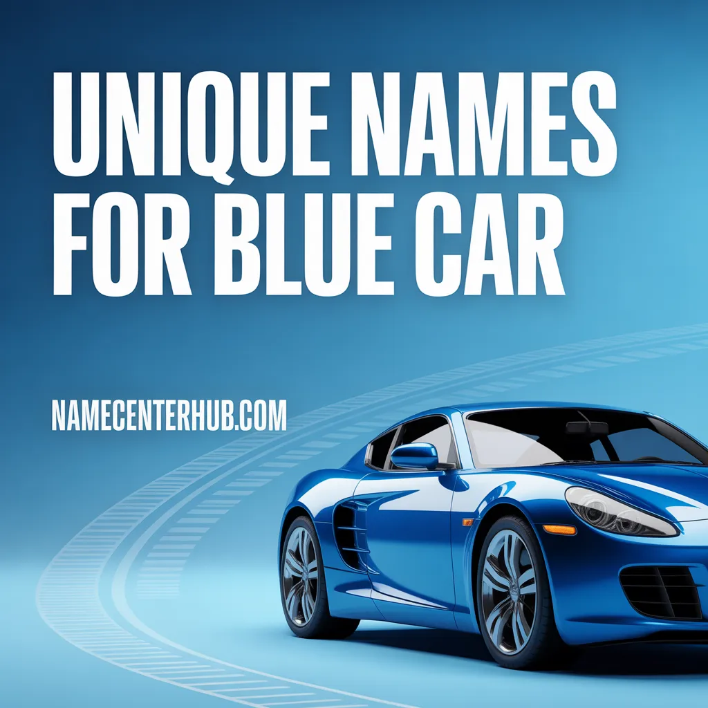 Unique Names for Blue Car