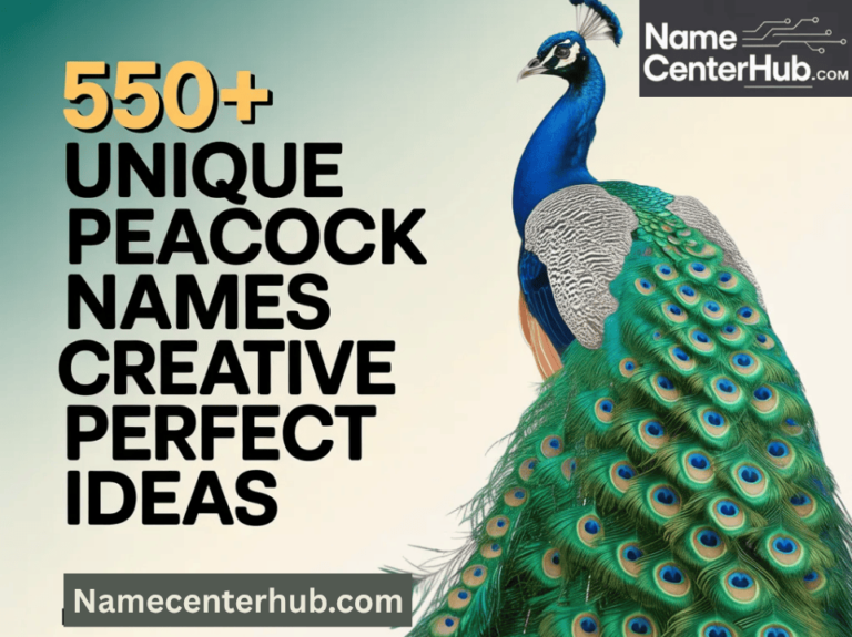 Unique Peacock Names