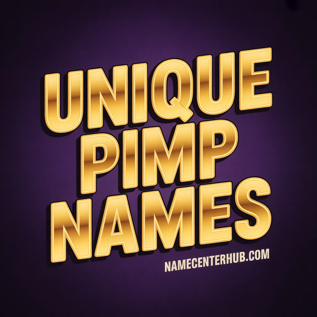 Unique Pimp Names