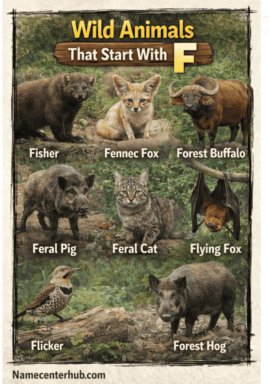 Wild Animals That Start With F