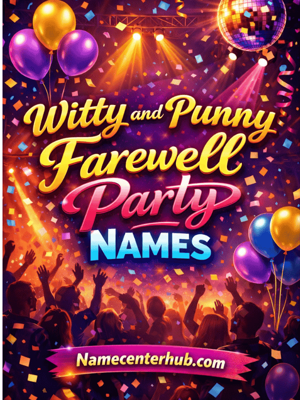 Witty and Punny Farewell Party Names