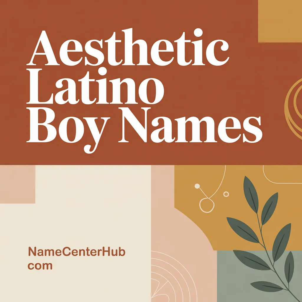 Aesthetic Latino Boy Names
