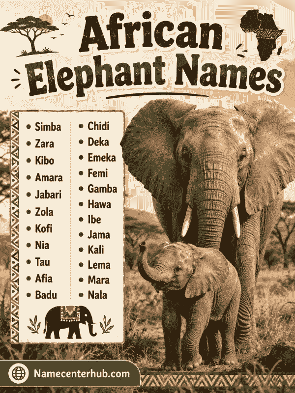 African Elephant Names