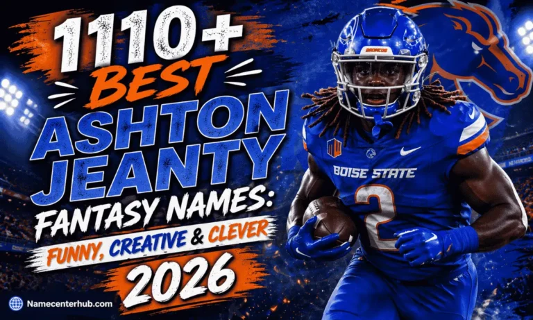 Ashton Jeanty Fantasy Names