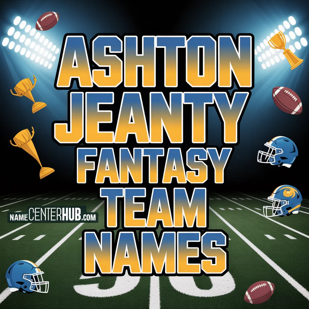 Ashton Jeanty Fantasy Team Names