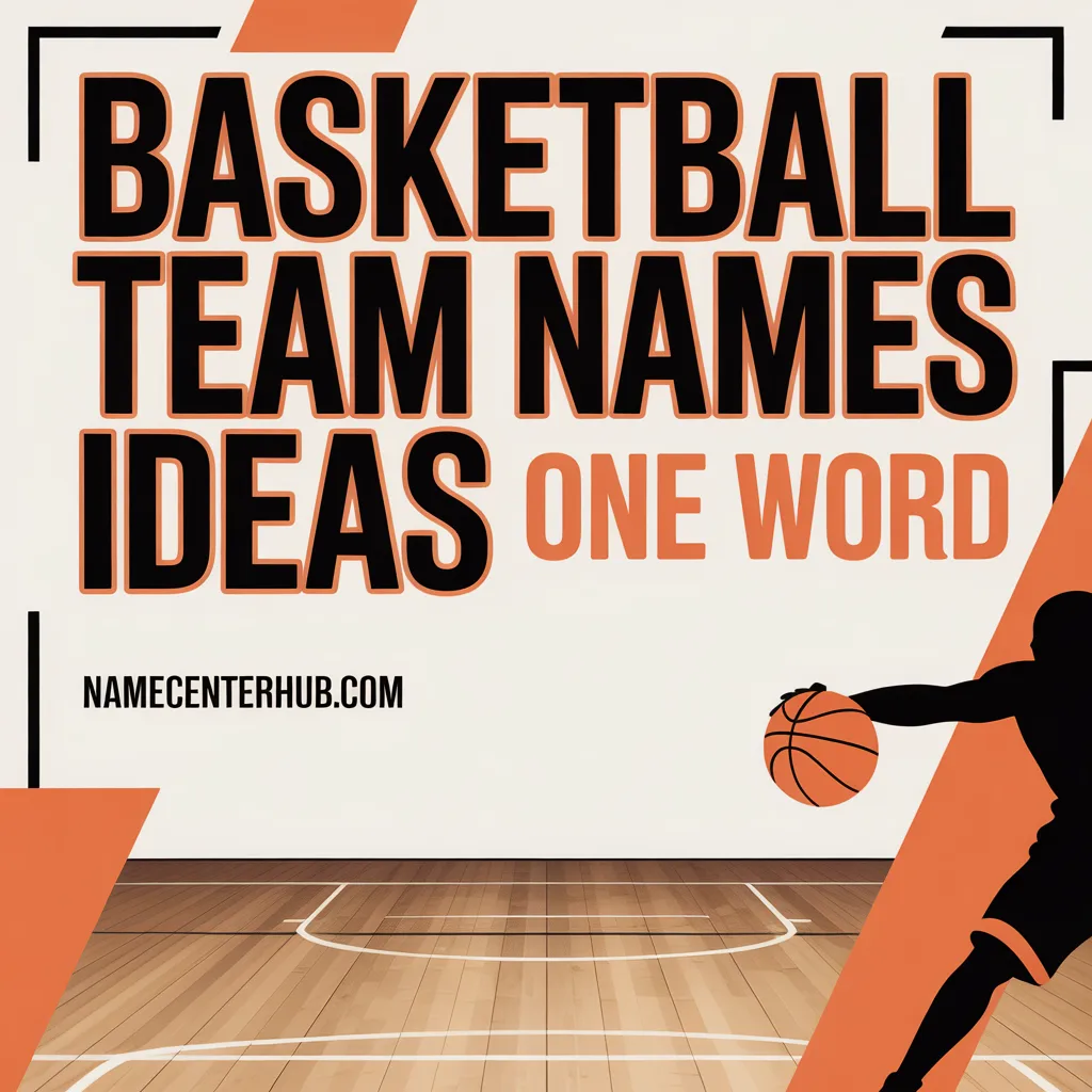 Basketball Team Names Ideas One Word