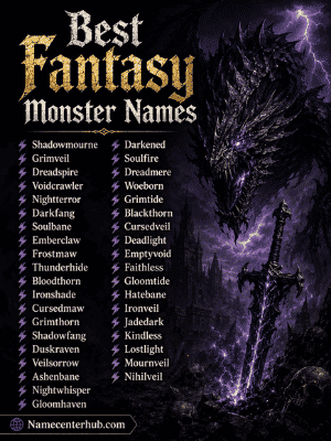 Best Fantasy Monster Names