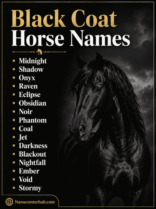 Black Coat Horse Names