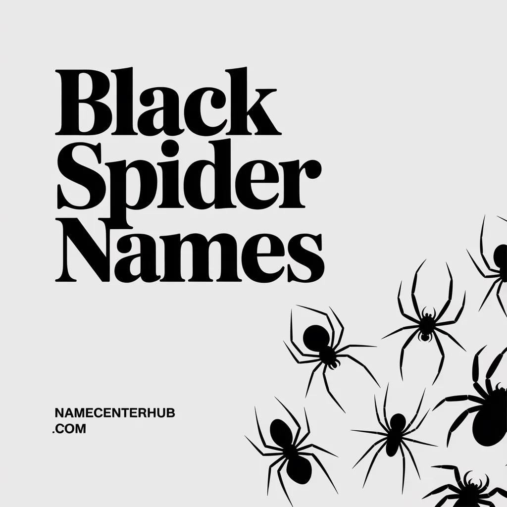 Black Spider Names