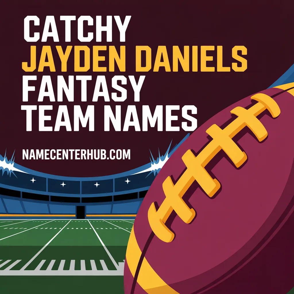 Catchy Jayden Daniels Fantasy Team Names
