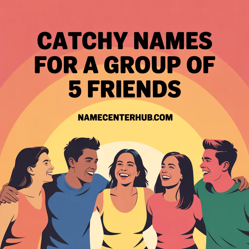 Catchy Names For A Group Of 5 Friends