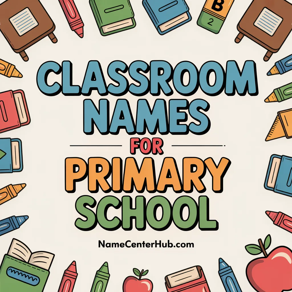 Classroom Names For Primary School