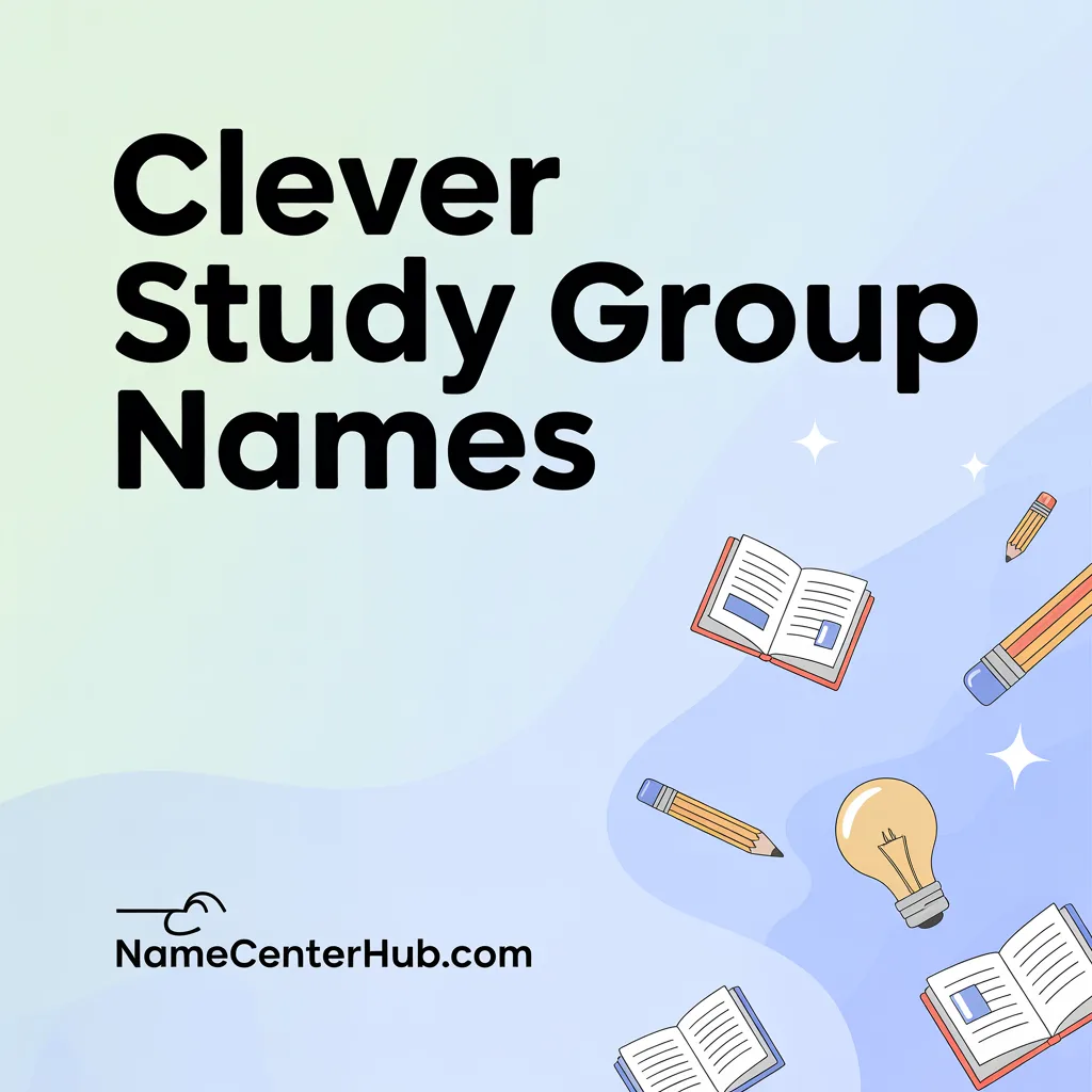 Clever Study Group Names