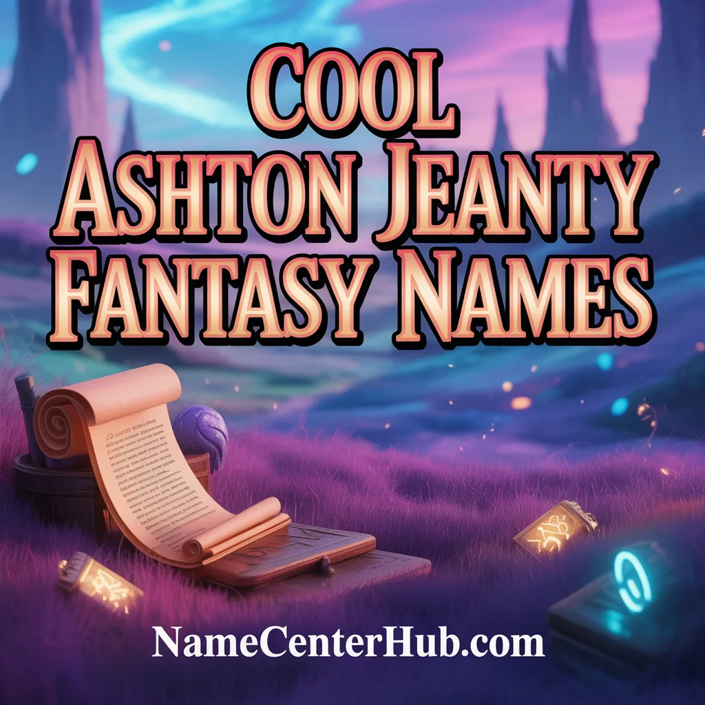 Cool Ashton Jeanty Fantasy Names