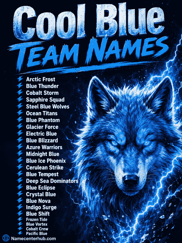 Cool Blue Team Names