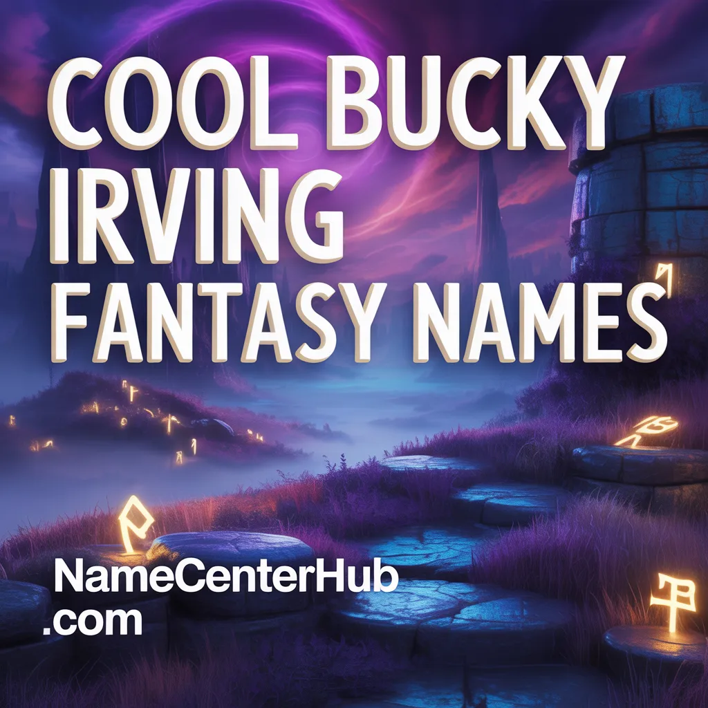 Cool Bucky Irving Fantasy Names