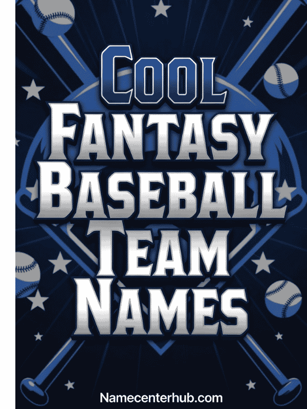 Cool Fantasy Baseball Team Names