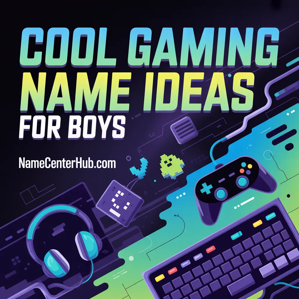 Cool Gaming Name Ideas for Boys