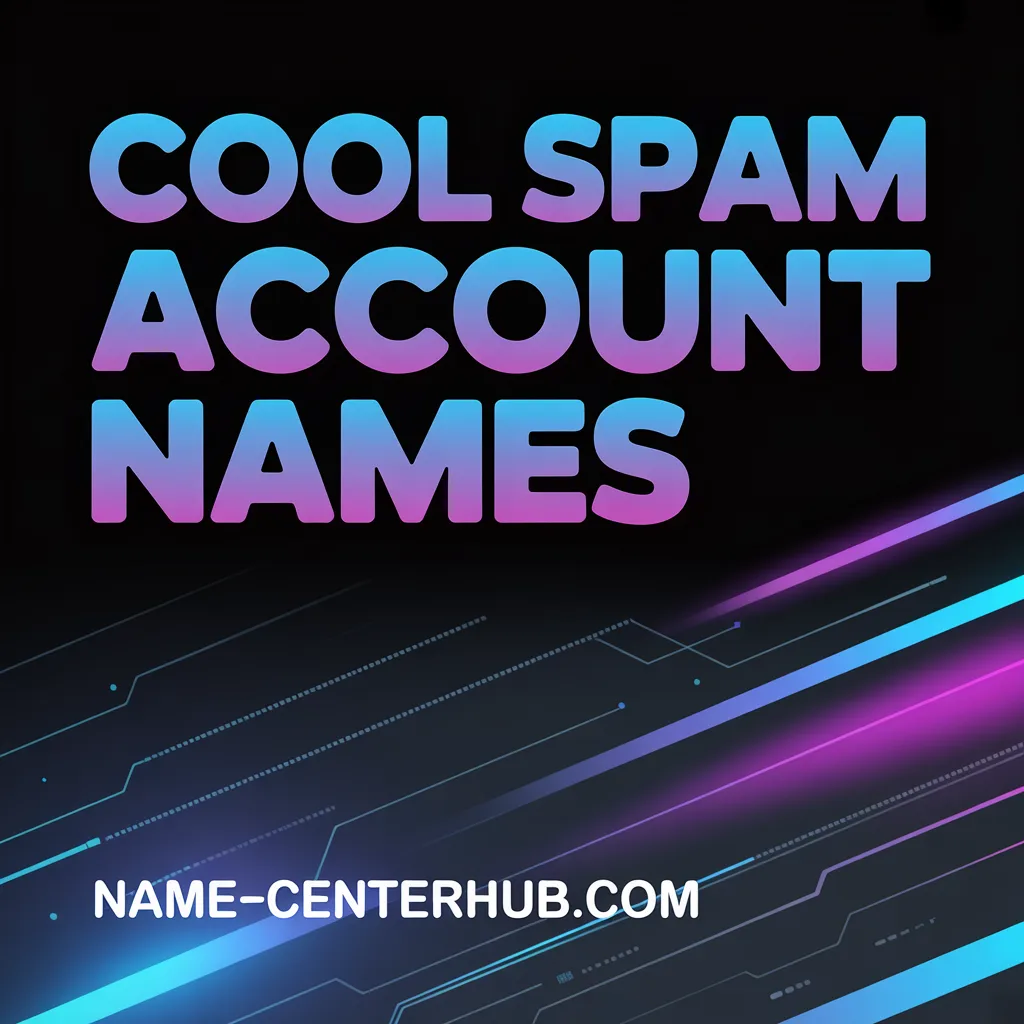 Cool Spam Account Names