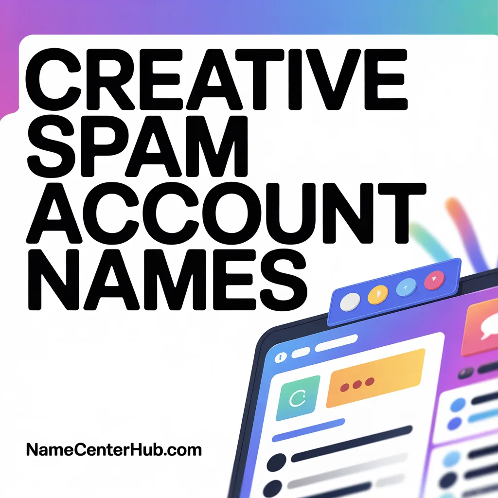 Creative Spam Account Names