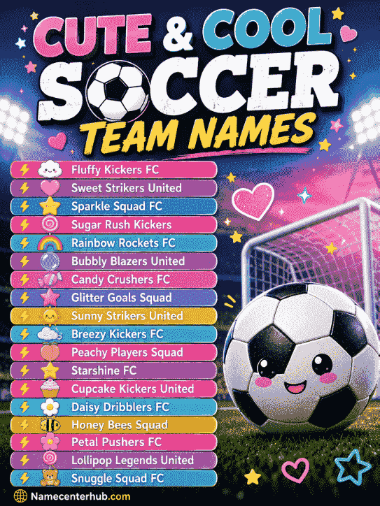 Cute & Cool Soccer Team Names