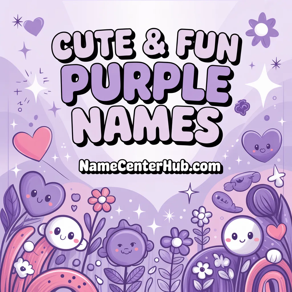 Cute & Fun Purple Names