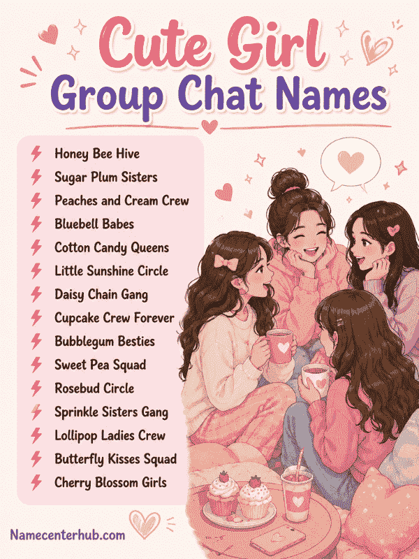 Cute Girl Group Chat Names