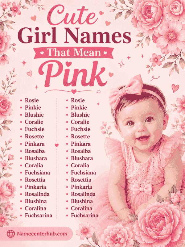 Cute Girl Names That Mean Pink