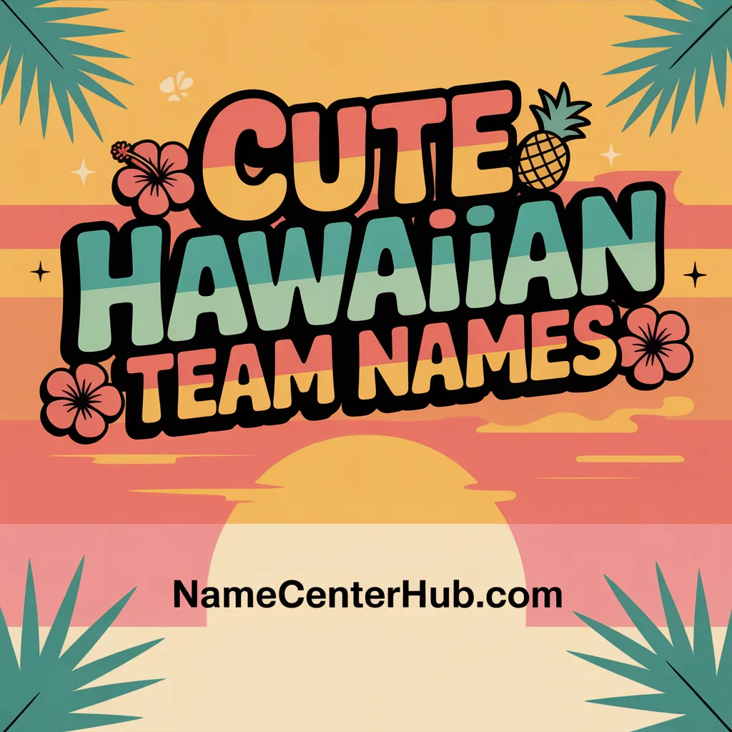 Cute Hawaiian Team Names