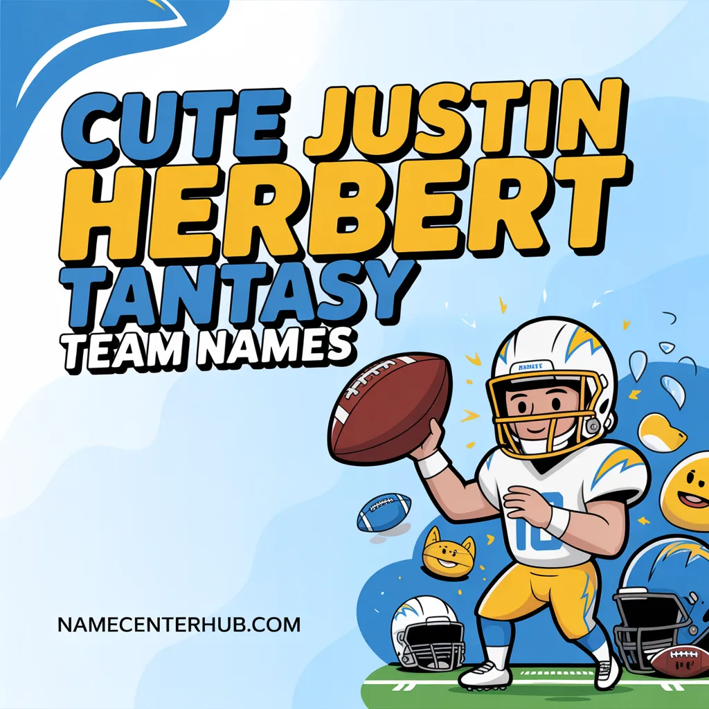 Cute Justin Herbert Fantasy Team Names