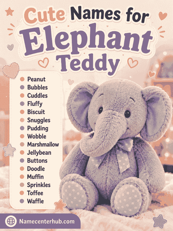 Cute Names for Elephant Teddy