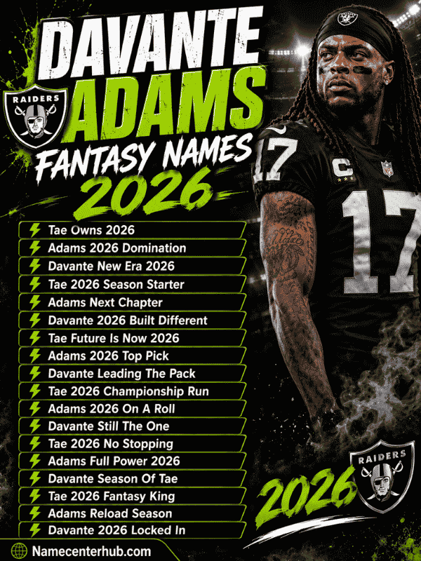 Davante Adams Fantasy Names 2026