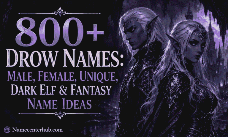 Drow Names