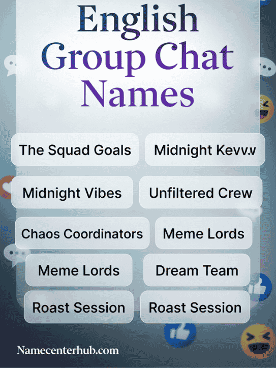 English Group Chat Names