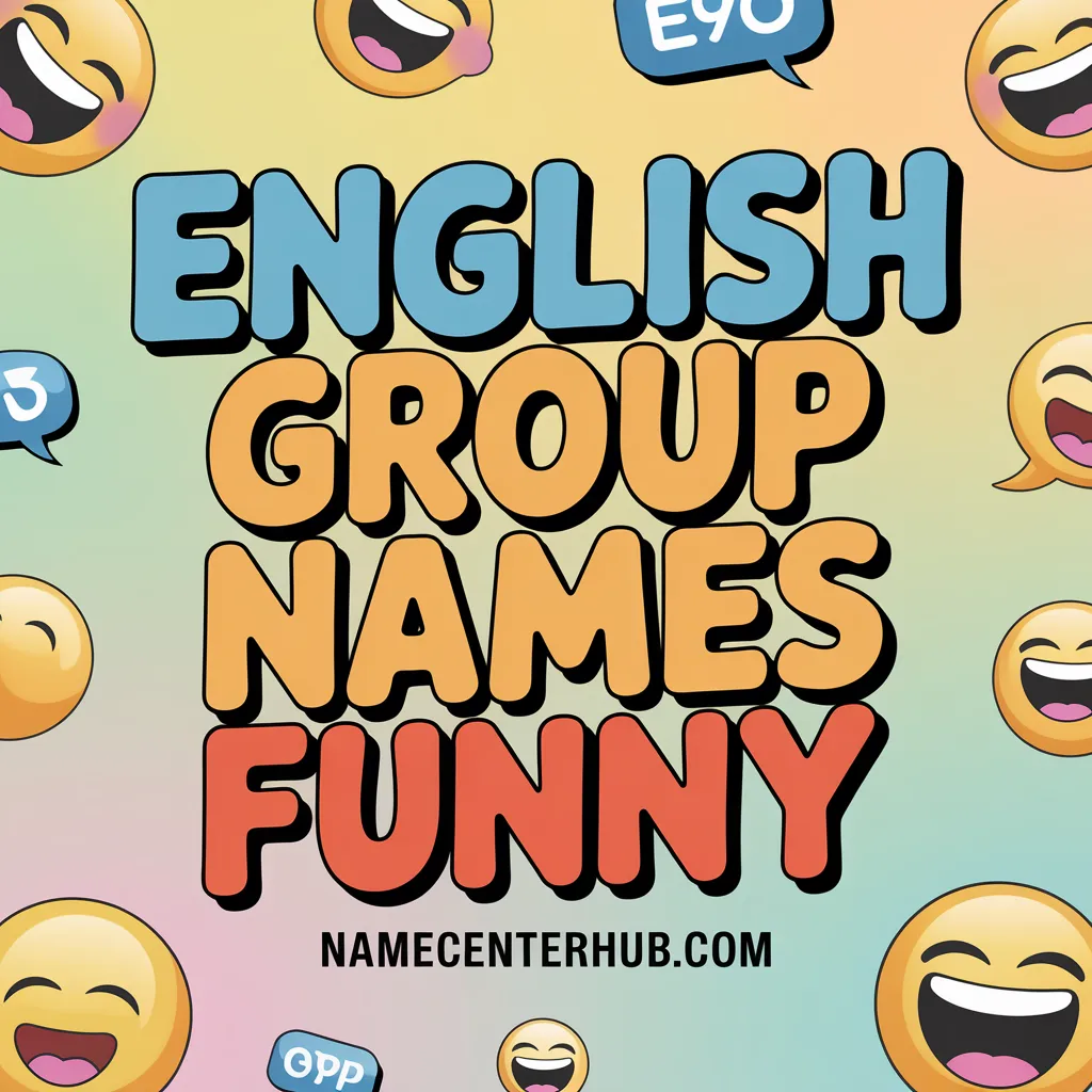 English Group Names Funny