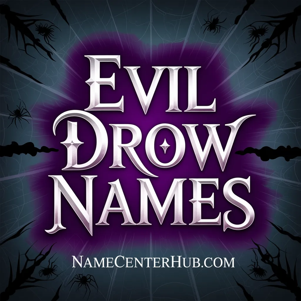 Evil Drow Names