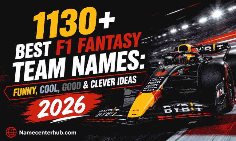 F1 Fantasy Team Names