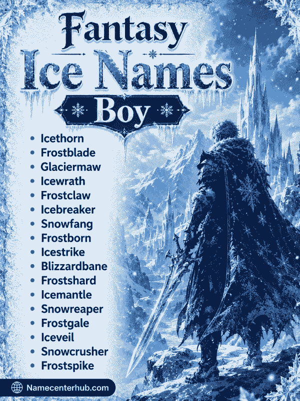 Fantasy Ice Names Boy