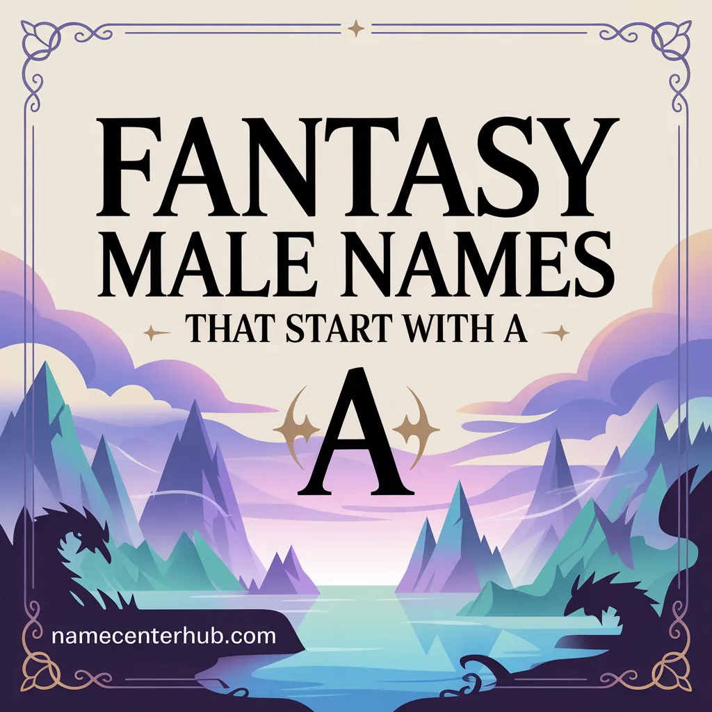 Fantasy Male Names That Start With A