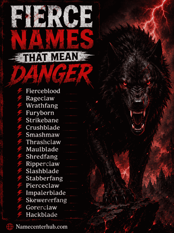 Fierce Names That Mean Danger
