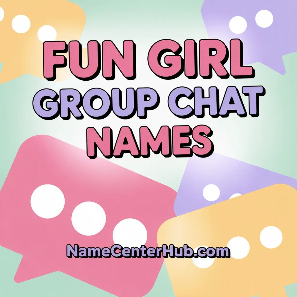Fun Girl Group Chat Names