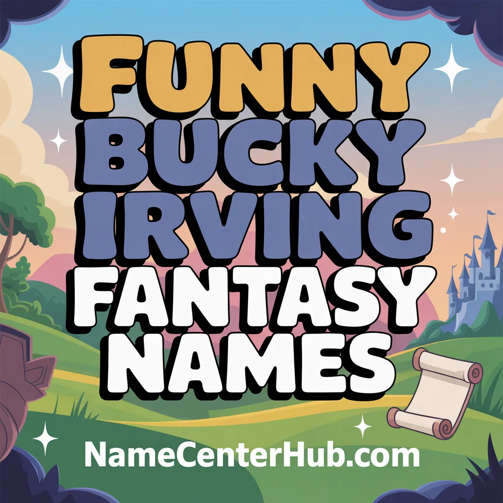 Funny Bucky Irving Fantasy Names