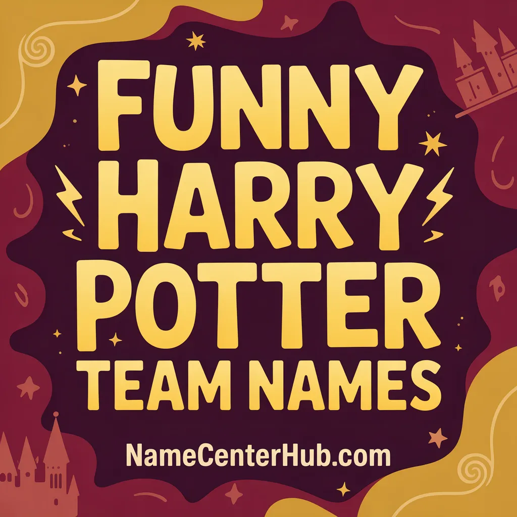 Funny Harry Potter Team Names