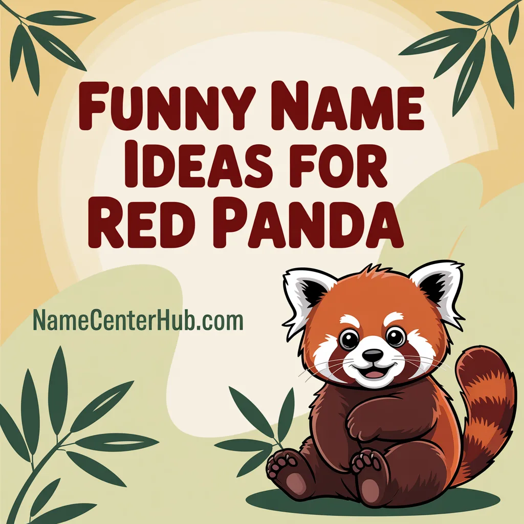 Funny Name Ideas for Red Panda