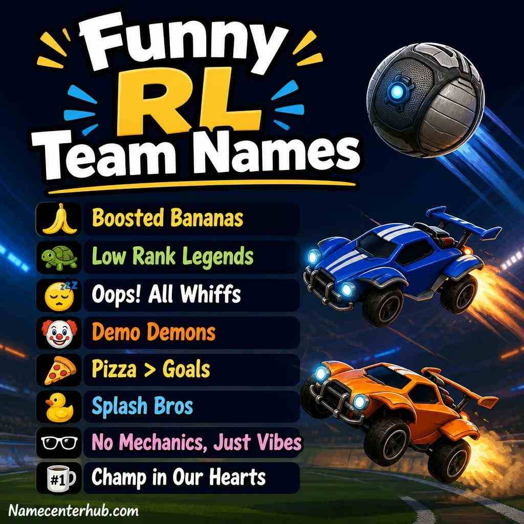 Funny RL Team Names