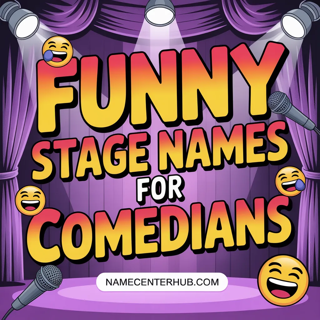 Funny Stage Names for Comedians