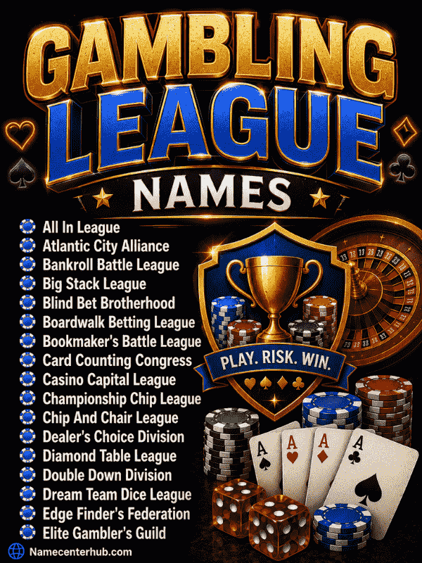Gambling League Names
